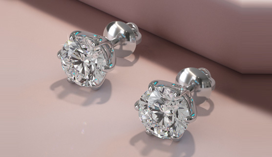 Diamond Stud Earrings